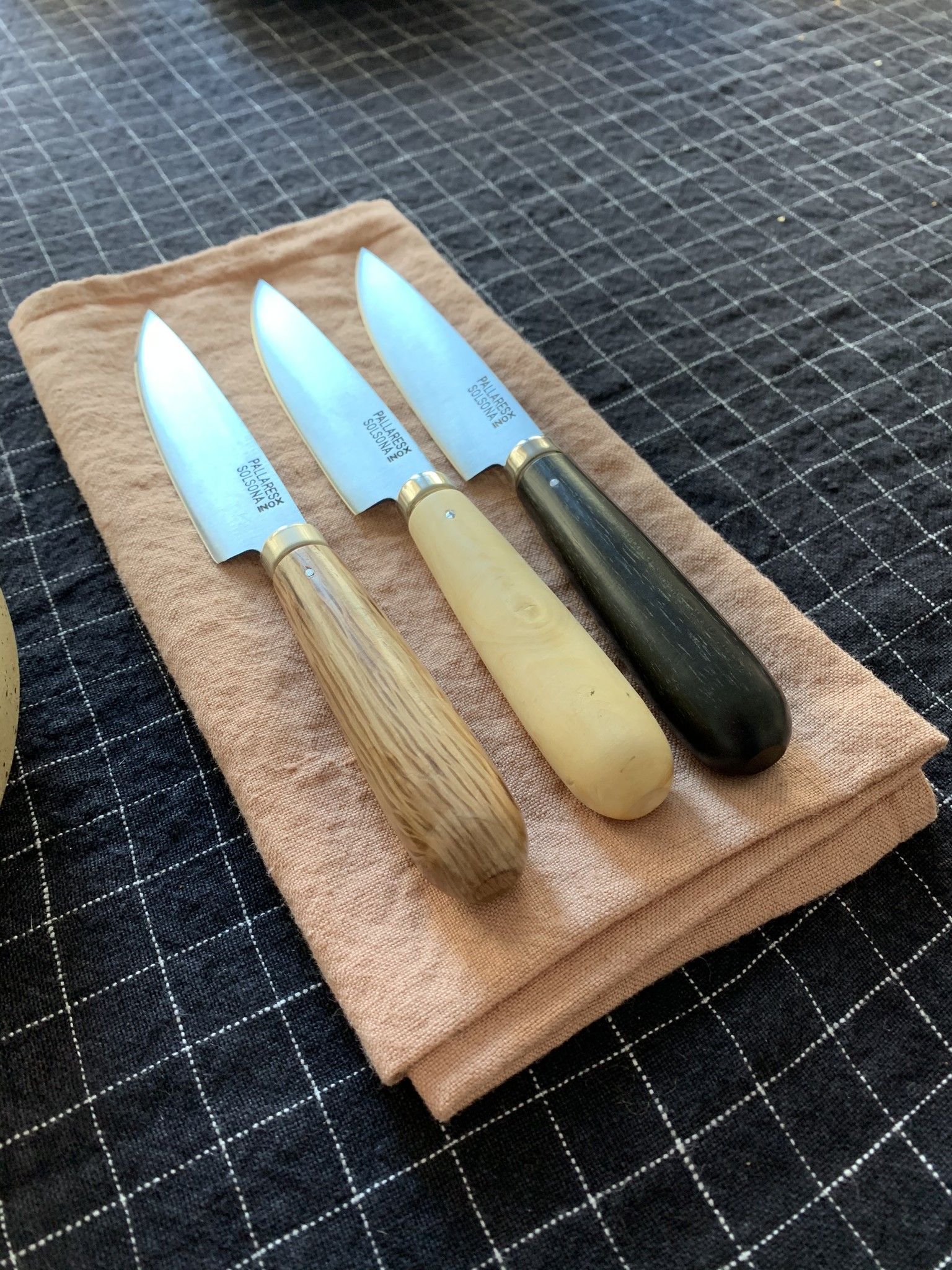 Pallares Solsona Handmade Kitchen Knife Set Of 3 Pantoufle