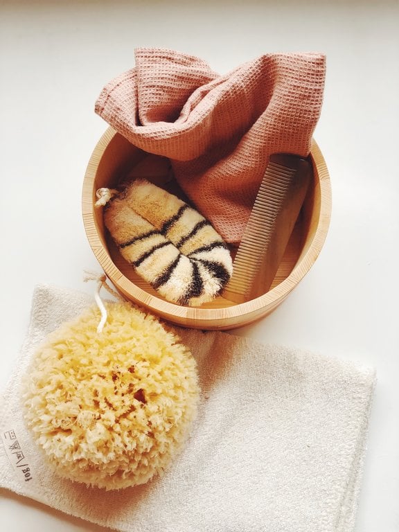 LAST ONE Japanese Hinoki Wood Bath Bucket