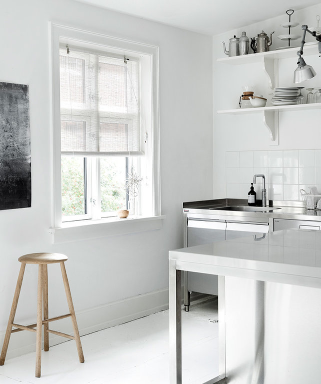 Color&Co White Fine Bamboo Roller Blinds