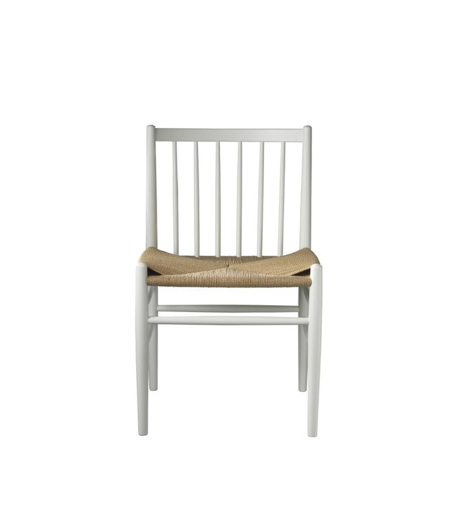 FD Møbler J80 Jørgen Bækmark dining armchair in white lacquered beech