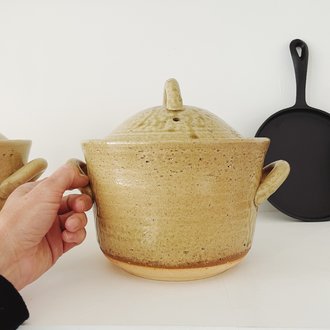 LAST ONE Mustard Japanese Donabe Rice Cooker