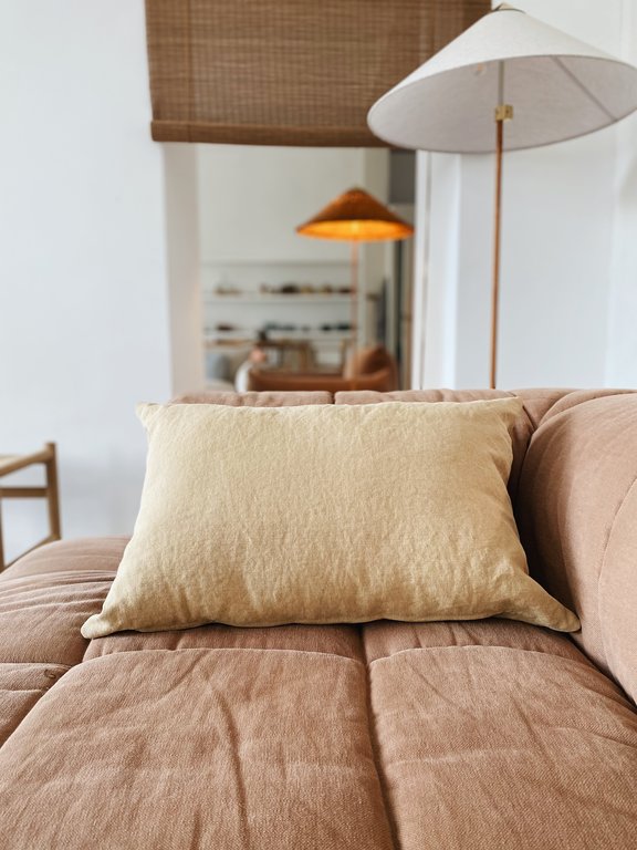 Heavy Linen Pillow case 40 x 60 cm  with filling