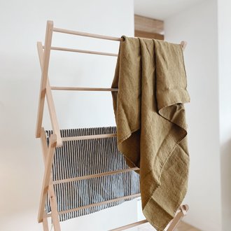 Linge Particulier  Linen Towel Waffle Curry