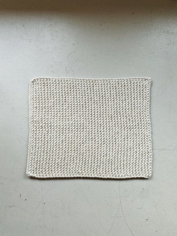 Redecker Handknit Pure Cotton Bath Mat