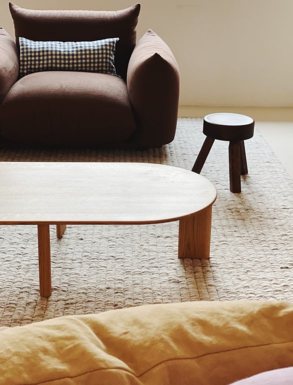 Insan  Wooden Pilon Coffee Table