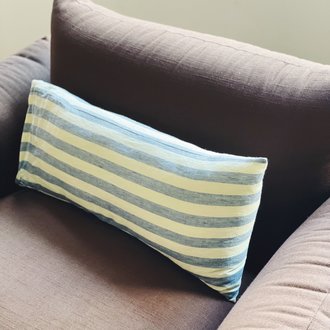Blue white large stripe Pillowcase