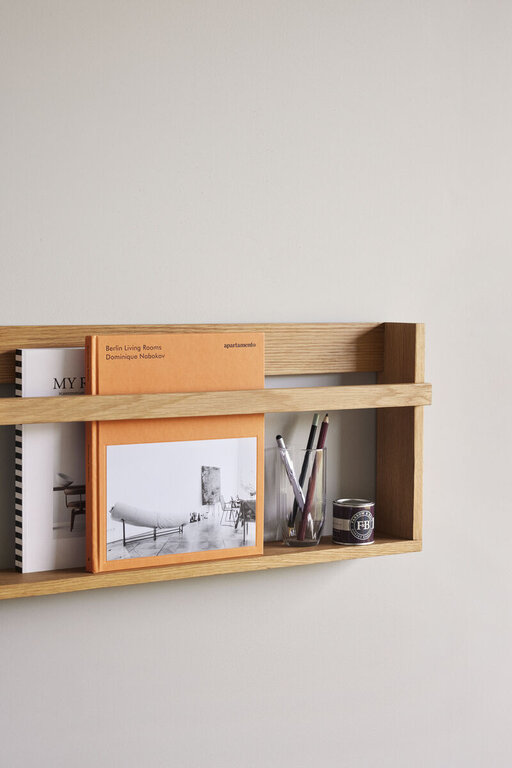 LAST ONE Display wall shelf in oak wood