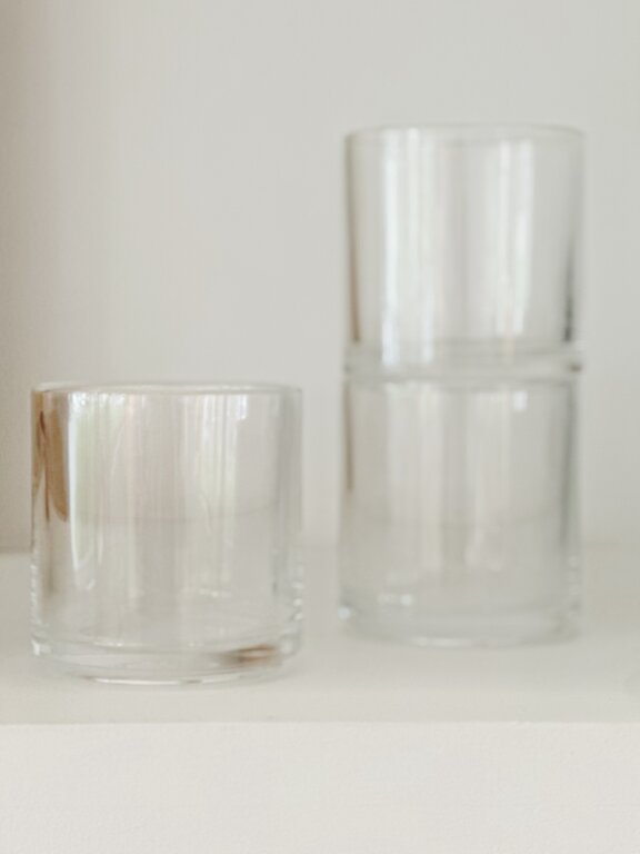 Hasami Porcelain Set of 3 Hasami Glass Tumblers Clear