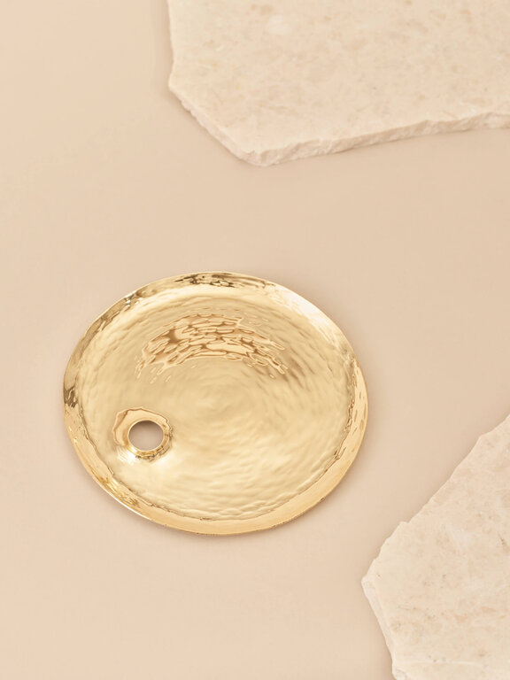 LAST ONE  Lappalainen Brass Candleholder Round