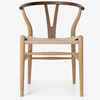 Carl Hansen Wishbone Chair Walnut-Oak Mix