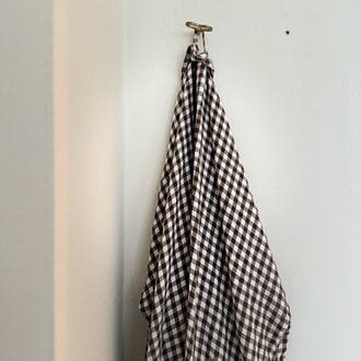 Linge Particulier  Kimono Brown Gingham Medium
