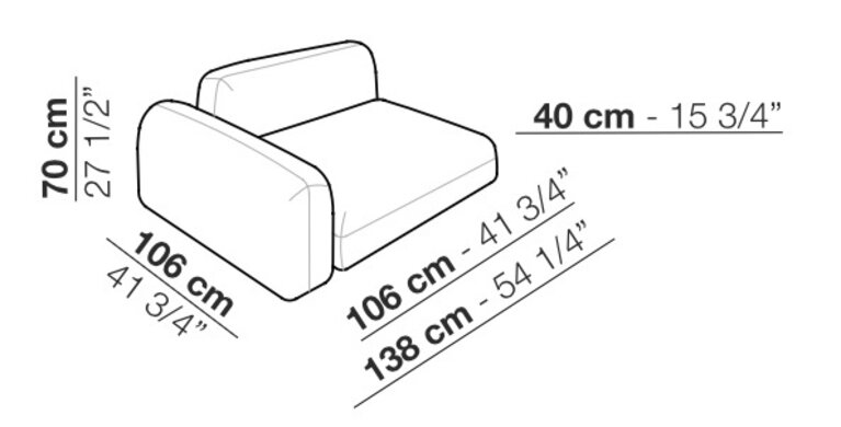 arflex  Arflex Tokio curved showroom sofa