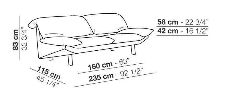 arflex  Arflex Casablanca  showroom sofa
