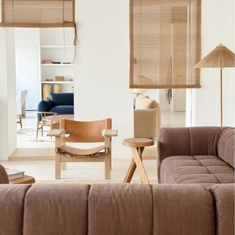 arflex  IN STOCK - arflex Strips corner sofa  2  elements in choco cotton