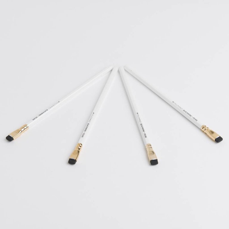 Palomino Blackwing Pencil Pearl White Black Eraser