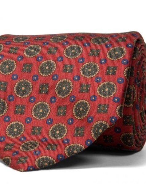 Lazio Royal Medallion Print Tie