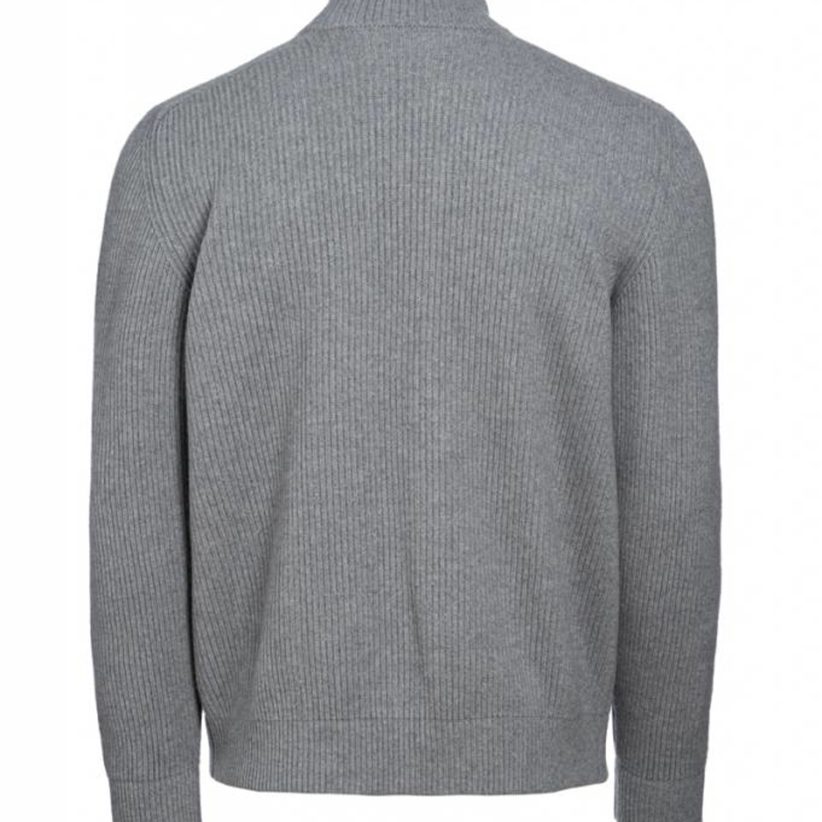 Baatar - wärmste Strickjacke aus Kaschmir - hellgrau