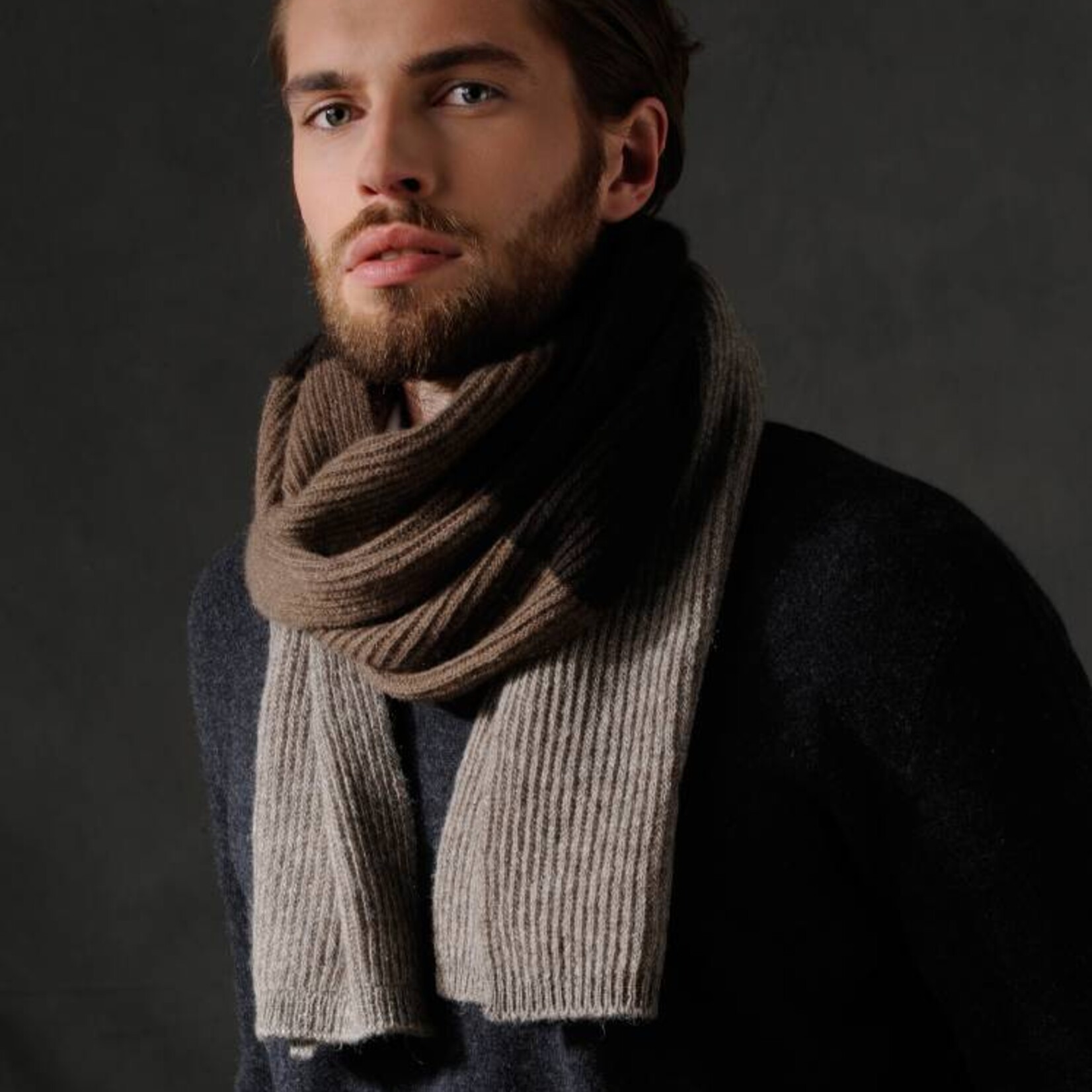 Ochiri - Schal aus Yakwolle - dreifarbig