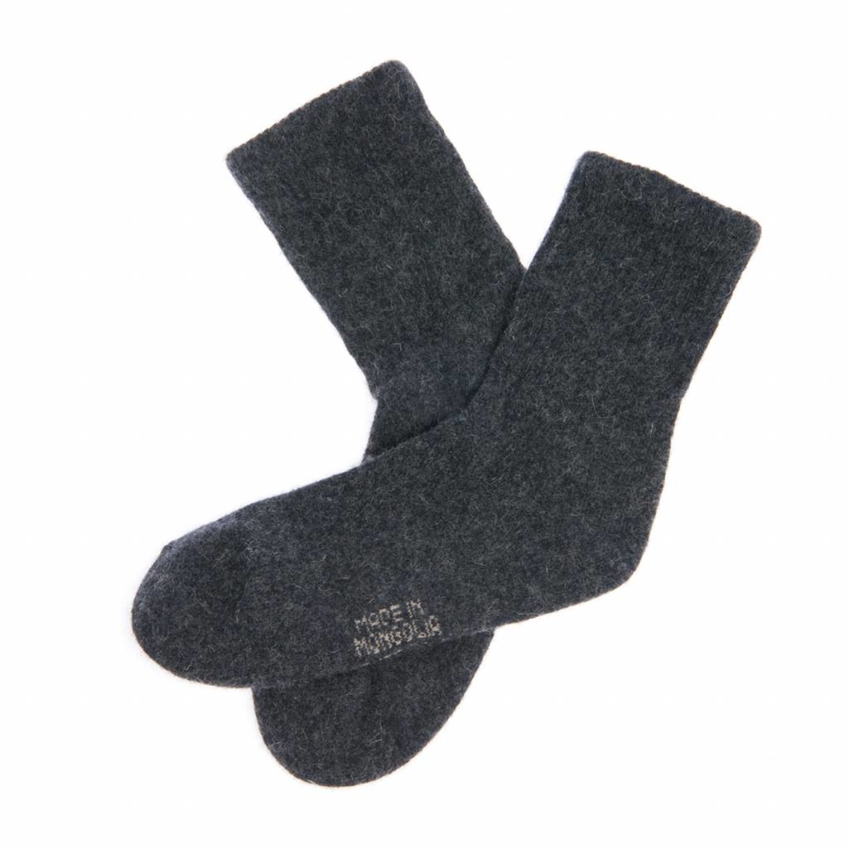 Socken aus Yakwolle - antrazit