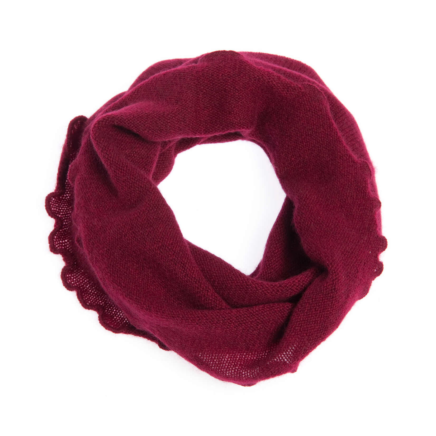 Loop "Welli" bordeaux rot