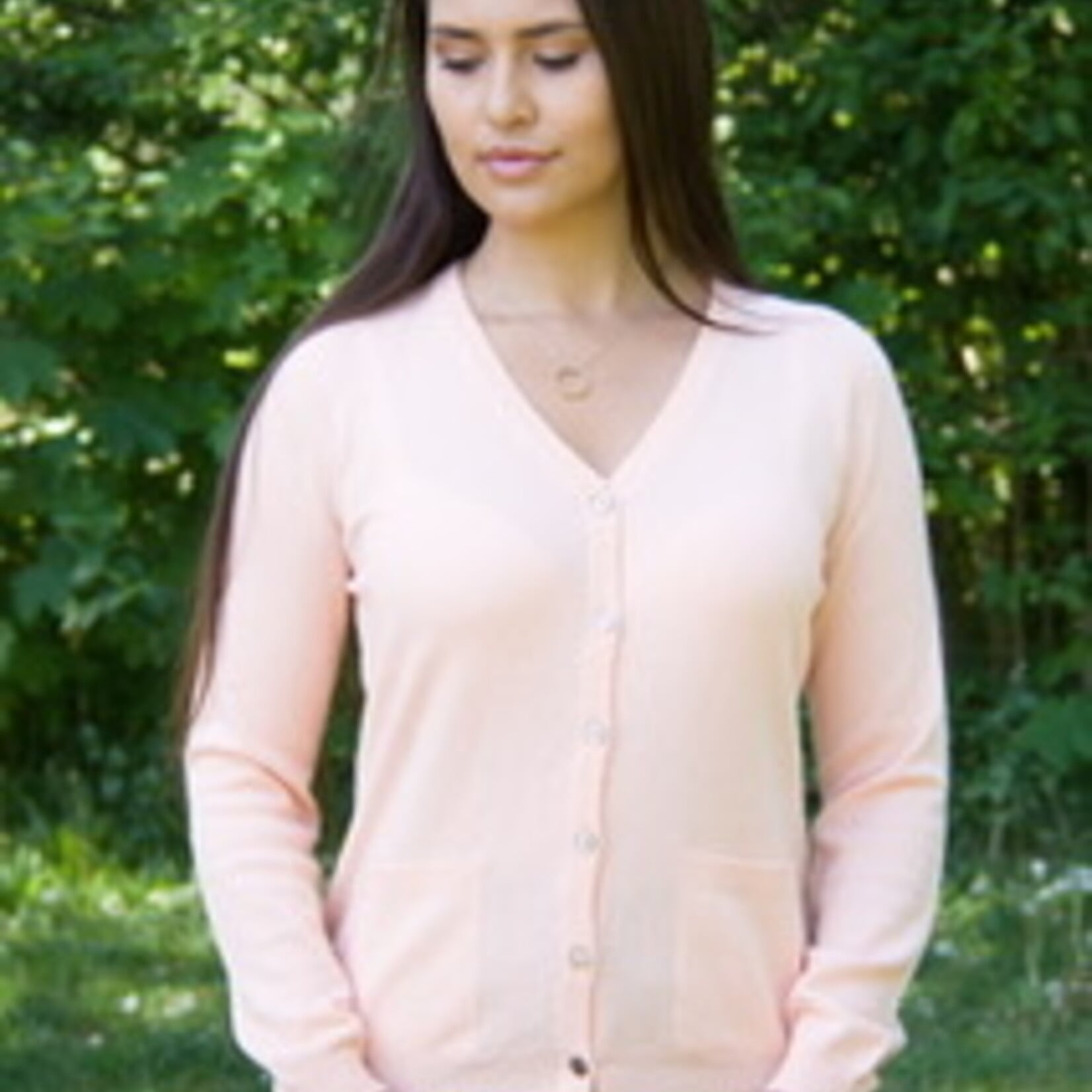 Kaschmir Strickjacke in lax