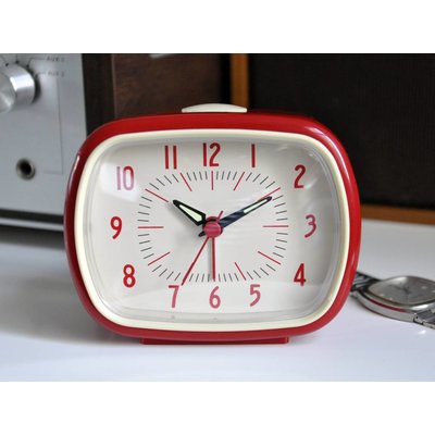 Rex London Retro Clock Red