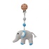 Sindibaba Pram clip with rattle Elephant grey/blue