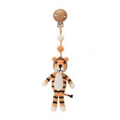 Sindibaba Pram clip / rattle with Tiger