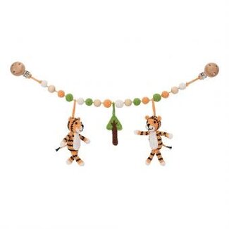 Sindibaba Stroller chain Tiger with rattle