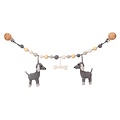 Sindibaba Stroller chain Dog Lucky grey with rattle