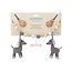 Stroller chain Dog Lucky grey with rattle