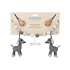 Sindibaba Stroller chain Dog Lucky grey with rattle