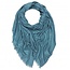 Scarf Grain Cotton / Wool blue teal