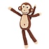 Sindibaba Monkey with rattle, brown