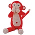 Sindibaba Monkey with rattle, red