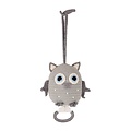 Sindibaba Music box Owl grey