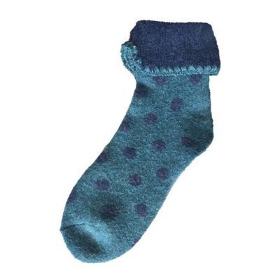 Joya Socken Wollmix extra thick Spotty blue/blue