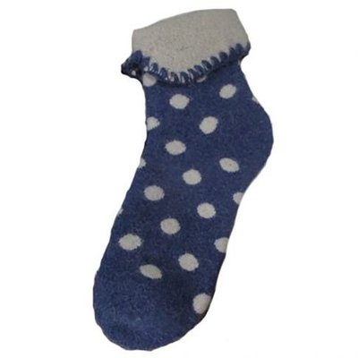 Joya Socks Woolmix extra thick Spots blue/cream