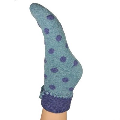 Joya Socks Woolmix extra thick Spotty blue/blue