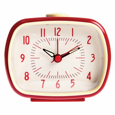 Rex London Retro Clock Red