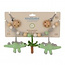 Stroller chain Dino green with rattle