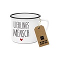 Paperproducts Design Emaille Becher Lieblingsmensch