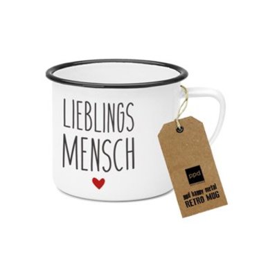 Paperproducts Design Enamel Mug Lieblingsmensch