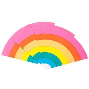 Talking Tables Paper Napkins  Rainbow shaped