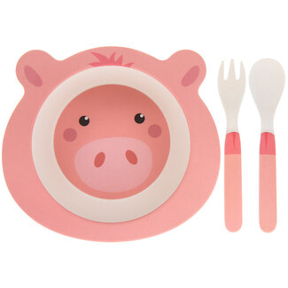 Children's dinnerware set Bamboo Pig