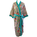 Powell Craft Dressing gown Floral Blush