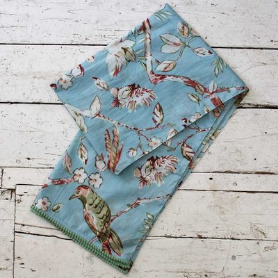 Powell Craft Scarve Cotton Blue Blossom