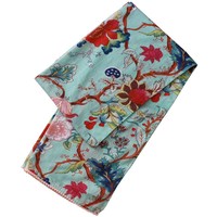 Powell Craft Schal Cotton Blue Floral