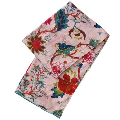 Powell Craft Scarve Cotton Pink Floral