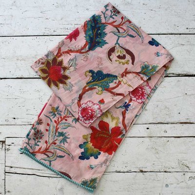 Powell Craft Scarve Cotton Pink Floral